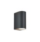 APPLIQUE DRAPION 15X7X9,5CM NERO GU10 2X5W