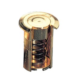 SC POZZETTO A MOLLA OTTONE LUCIDO D 6X30 MM