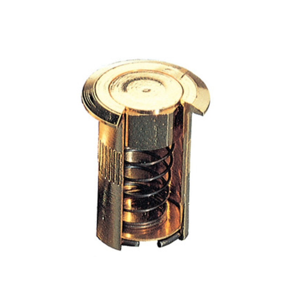 SC POZZETTO A MOLLA OTTONE LUCIDO D 6X30 MM