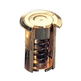 SC POZZETTO A MOLLA OTTONE LUCIDO D 10X30 MM