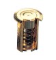 PL POZZETTO A MOLLA OTTONE LUCIDO D 22X30 MM