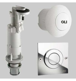BATTERIA OLI DELUXE PER CASSETTA ALTA - Inox Cromo satinato