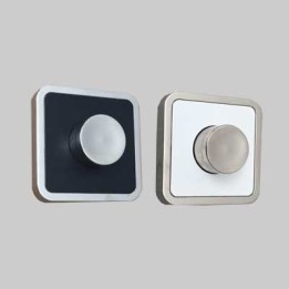 KIT QUADRO CARTUCCIA PNEUMATICA + ROSONE BIANCO-NERO - -