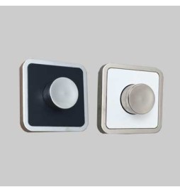 KIT QUADRO CARTUCCIA PNEUMATICA + ROSONE BIANCO-NERO - -
