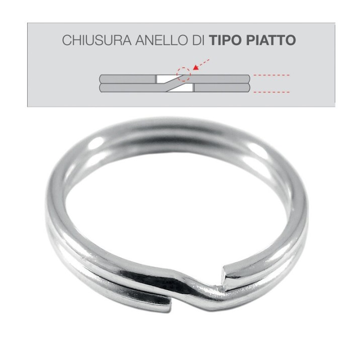 SC ANELLO PORTACHIAVI 30 MM 10 PZ*