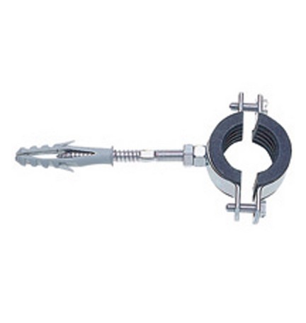 COLLARE PESANTE ZINCATO CON GUARNIZIONE ISOFONICA Diam. 1" (mm 32-36)