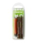 4 PZ FISSAGGI PER WC E BIDET CON TASSELLO ARANCIO BLISTER mm 6x80