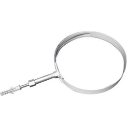 COLLARE A REGOLAZIONE VARIABILE PER TUBI-FUMO VERNI. BIANCO Diam. 140-200