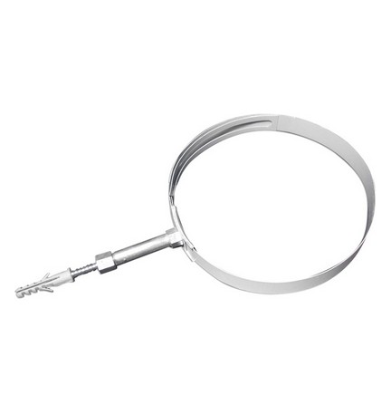 COLLARE A REGOLAZIONE VARIABILE PER TUBI-FUMO VERNI. BIANCO Diam. 140-200