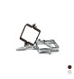 COLLARE PLUVIALE QUADRO Diam. 80x80 mm - Zincato