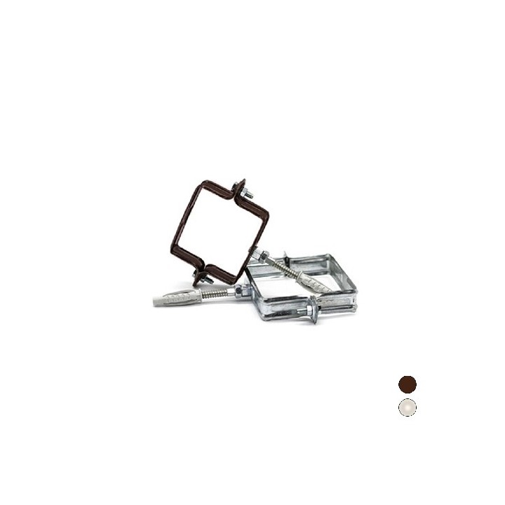 COLLARE PLUVIALE QUADRO Diam. 100x100 v. testa moro