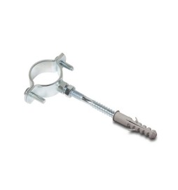 2 PZ COLLARI PESANTI ZINCATI CON TASSELLI 1"1/4