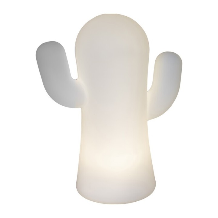 LAMPADA DA TAVOLO PANCHITO BATT RICARIC BIANCO