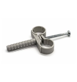 10 PZ COLLARI DOPPI IN NYLON CON VITE mm 10