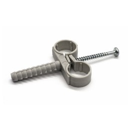 10 PZ COLLARI DOPPI IN NYLON CON VITE mm 18
