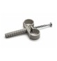10 PZ COLLARI DOPPI IN NYLON CON VITE mm 18