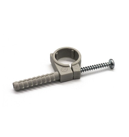 10 PZ COLLARI SINGOLI IN NYLON CON VITE mm 12