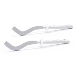 2 PZ MENSOLE FILETTATE PIATTE SCHIACCIATE PER RADIATORI IN ALLUMINIO 7 x 190 mm