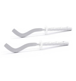 2 PZ MENSOLE FILETTATE PIATTE SCHIACCIATE PER RADIATORI IN ALLUMINIO 7 x 190 mm