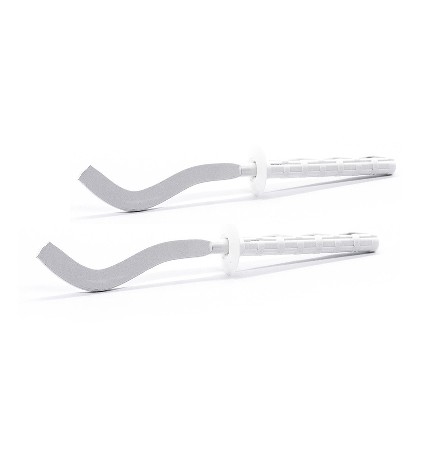 2 PZ MENSOLE FILETTATE PIATTE SCHIACCIATE PER RADIATORI IN ALLUMINIO 7 x 190 mm