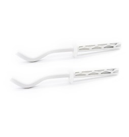 2 PZ MENSOLE FILETTATE PER RADIATORI IN ALLUMINIO VERNICIATA 9 x 220 mm