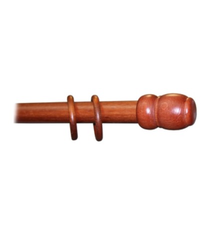 BASTONE LEGNO A STRAPPO D 35 CILIEGIO 180CM S/SUPP.