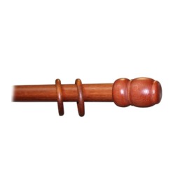 BASTONE LEGNO A STRAPPO D 35 CILIEGIO 240CM S/SUPP.