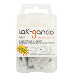 10 PZ LAK-GANCIO CON REGOLAZIONE IN ALTEZZA -
