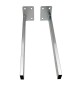 COPPIA STAFFE IN ACCIAIO PER LAVABI EMOTION -
