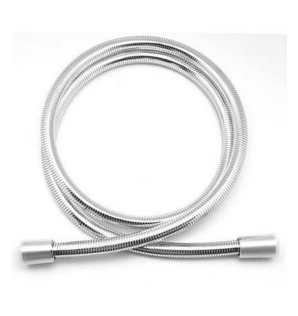 FLESSIBILE DOCCIA CROMO SILVER METALLIC TOP QUALITY PARIGI cm 150