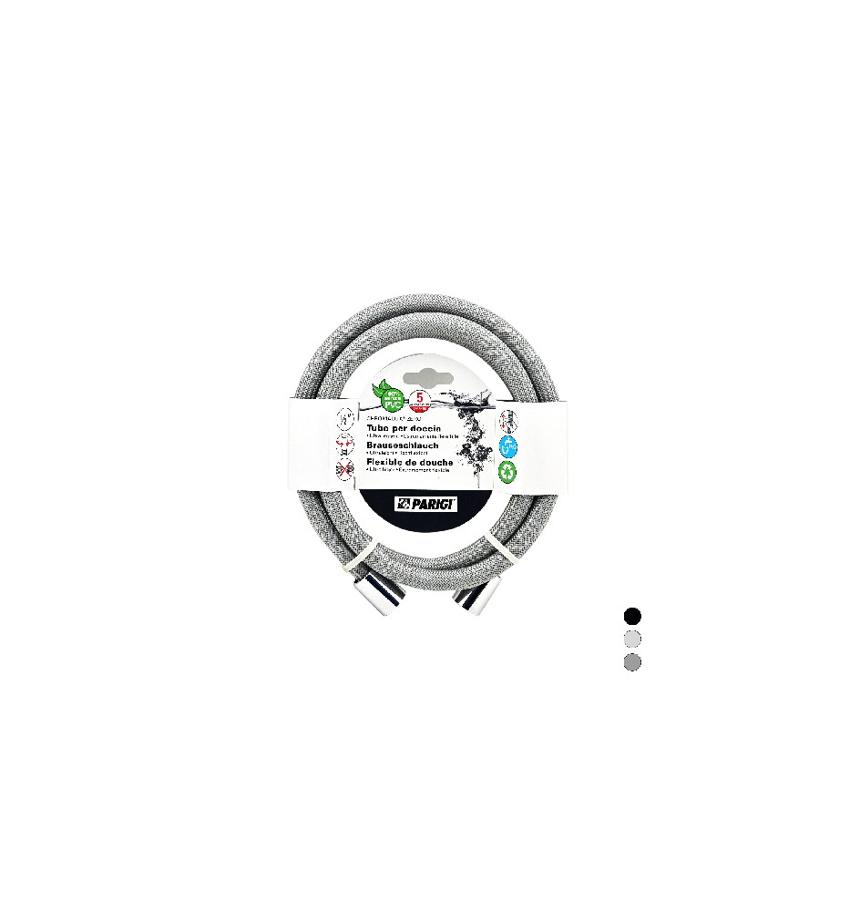 FLESSIBILE DOCCIA CHROMALUX ZERO Nero cm 180