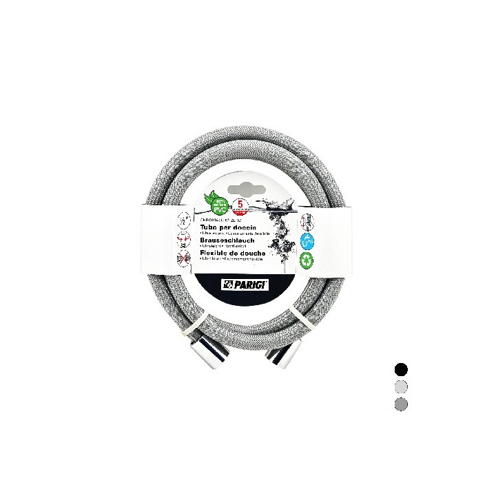 FLESSIBILE DOCCIA CHROMALUX ZERO Silver Steel cm 150
