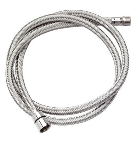 FLESSIBILE DOCCIA PER ESTRAIBILE CUCINA cm 120 Bianco-acciaio inox