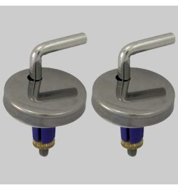 COPPIA REGOLABILE DM 45 IN ACCIAIO MOD. S12 - Con tassello