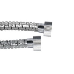 FLESSIBILE DOCCIA IN ACCIAIO ATTACCO 1/2FX1/2 ZIGRINATO cm 40