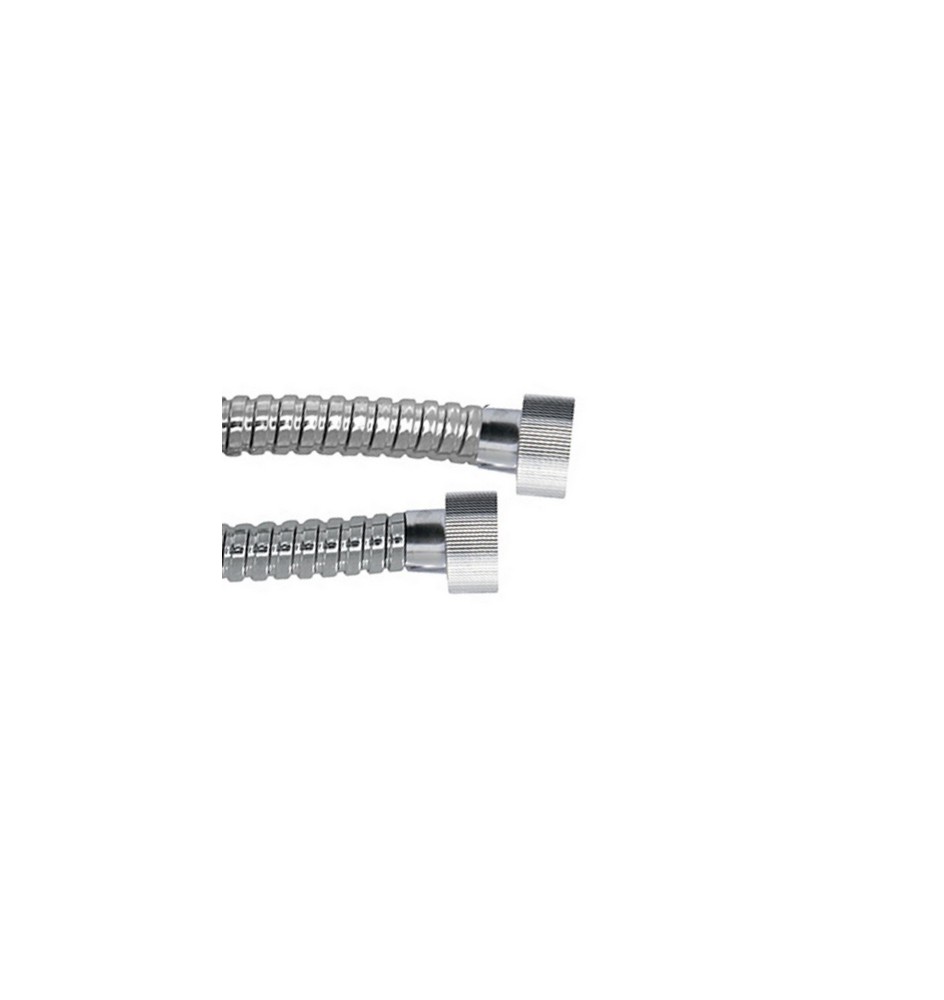FLESSIBILE DOCCIA IN ACCIAIO ATTACCO 1/2FX1/2 ZIGRINATO cm 40