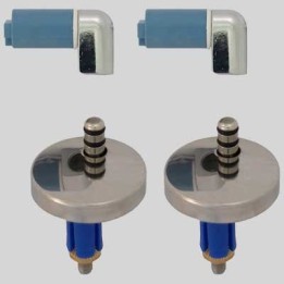 COPPIA CERNIERE REGOLABILE DM 45 SOFT CLOSE MOD. S18 - Con tassello