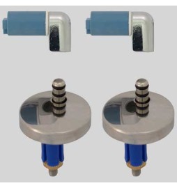 COPPIA CERNIERE REGOLABILE DM 45 SOFT CLOSE MOD. S18 - Con tassello