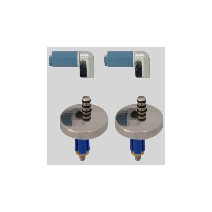 COPPIA CERNIERE REGOLABILE DM 45 SOFT CLOSE MOD. S18 - Con tassello