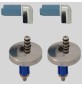 COPPIA CERNIERE REGOLABILE DM 45 SOFT CLOSE MOD. S18 - Con tassello