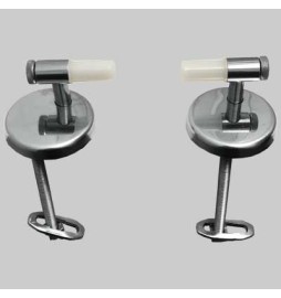 COPPIA CERNIERA ALFA UNIVERSALE REGOLABILE BASCULANTE - Cromata