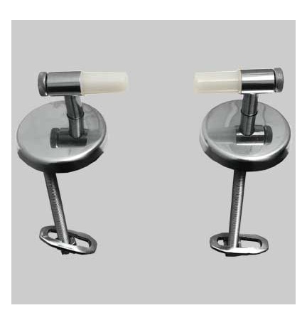 COPPIA CERNIERA ALFA UNIVERSALE REGOLABILE BASCULANTE - Cromata