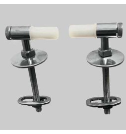 COPPIA CERNIERA BETA UNIVERSALE FISSA BASCULANTE - Cromata