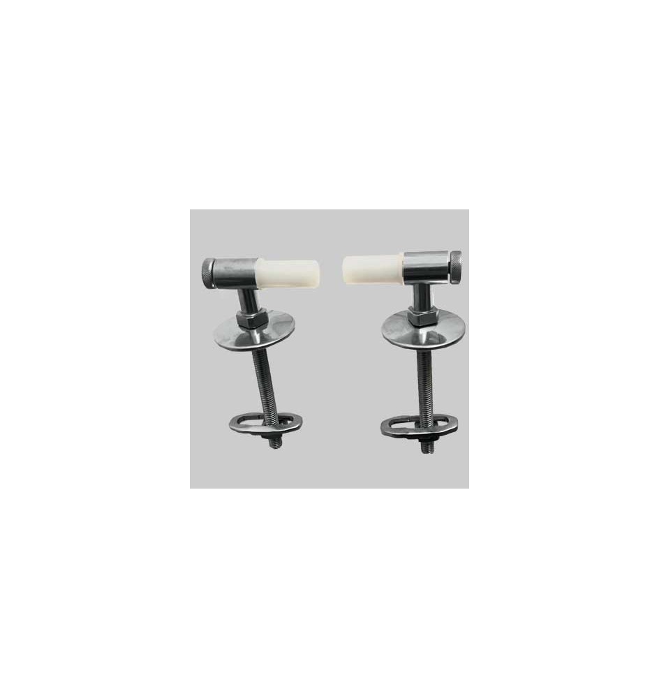 COPPIA CERNIERA BETA UNIVERSALE FISSA BASCULANTE - Cromata