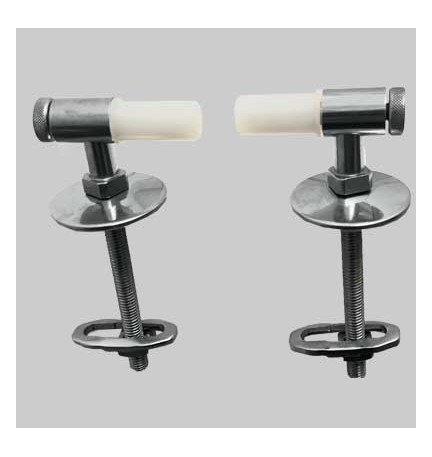 COPPIA CERNIERA BETA UNIVERSALE FISSA BASCULANTE - Cromata