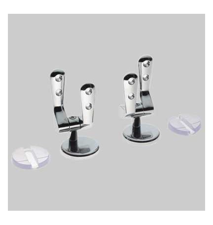 COPPIA CERNIERA REGOLABILE UNIVERSALE - Cromata