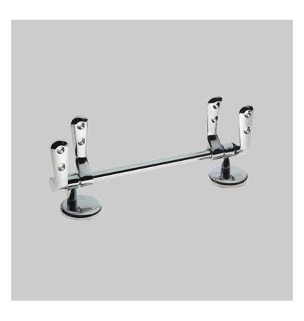 COPPIA CERNIERA UNIVERSALE CON TUBO 185 - Cromata