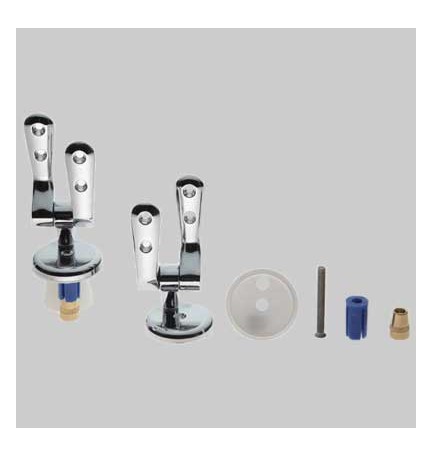 COPPIA CERNIERA UNIVERSALE AD ESPANSIONE 2 FORI - Cromata