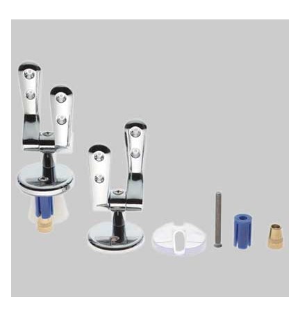 COPPIA CERNIERA UNIVERSALE AD ESPANSIONE 3 FORI - Cromata