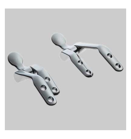 COPPIA CERNIERA CONCA - Cromata